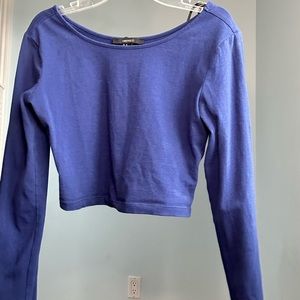 Forever 21 Royal blue crop top